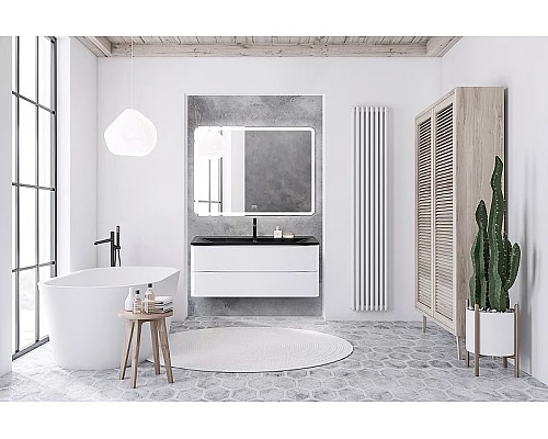 Купить Тумба под раковину BelBagno 120 ACQUA-1200-2C-SO-BL подвесная Bianco Lucido в магазине сантехники Santeh-Crystal.ru