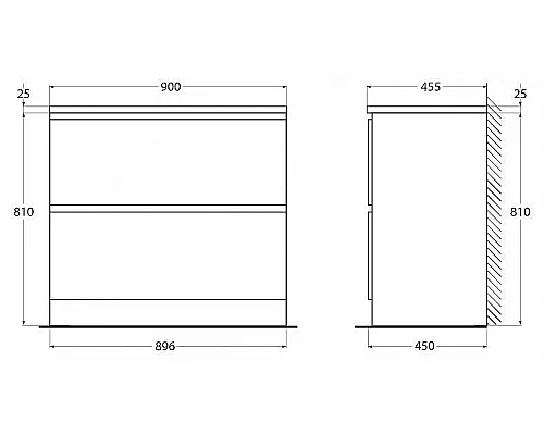 Купить Тумба под раковину BelBagno Albano 90 ALBANO-900-2C-PIA-PS Pino Scania в магазине сантехники Santeh-Crystal.ru
