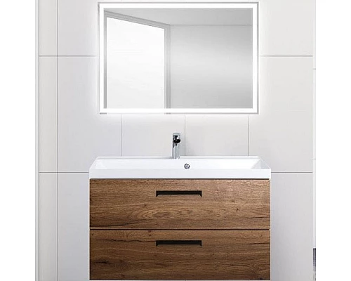 Заказать Тумба под раковину BelBagno Aurora 90 AURORA-900-2C-SO-RT подвесная Rovere Tabacco в магазине сантехники Santeh-Crystal.ru