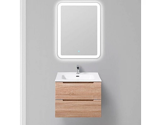 Заказать Тумба под раковину BelBagno Etna 60 ETNA-600-2C-SO-WO-P подвесная Rovere Bianco в магазине сантехники Santeh-Crystal.ru