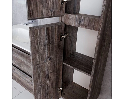 Заказать Шкаф пенал BelBagno Kraft 33 KRAFT-1600-2A-SC-PP-L подвесной Pino Pasadena в магазине сантехники Santeh-Crystal.ru