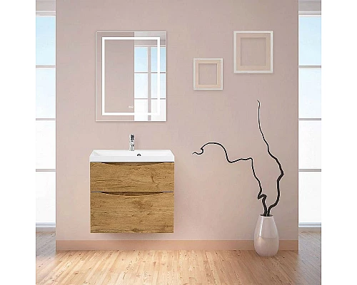 Приобрести Зеркало BelBagno Kraft 68.5 SPC-KRAFT-685-885-TCH-WARM с подсветкой с подогревом Сатин с сенсорным выключателем в магазине сантехники Santeh-Crystal.ru