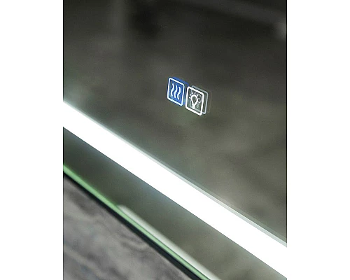 Приобрести Зеркало BelBagno Kraft 68.5 SPC-KRAFT-685-885-TCH-WARM с подсветкой с подогревом Сатин с сенсорным выключателем в магазине сантехники Santeh-Crystal.ru