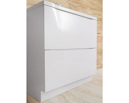 Приобрести Тумба под раковину BelBagno Marino 70 MARINO-700-2C-PIA-BL-P Bianco Lucido в магазине сантехники Santeh-Crystal.ru