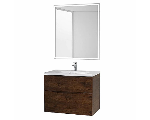 Заказать Тумба под раковину BelBagno Marino 100 MARINO-H60-1000-2C-SO-RW-P подвесная Rovere Moro в магазине сантехники Santeh-Crystal.ru