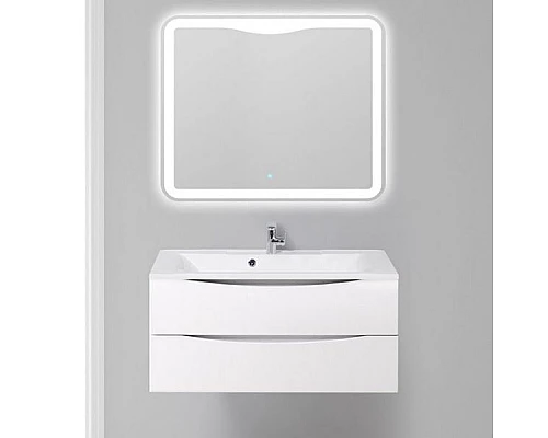 Купить Тумба под раковину BelBagno Marino 100 MARINO-1000-2C-SO-BL-P подвесная Bianco Lucido в магазине сантехники Santeh-Crystal.ru