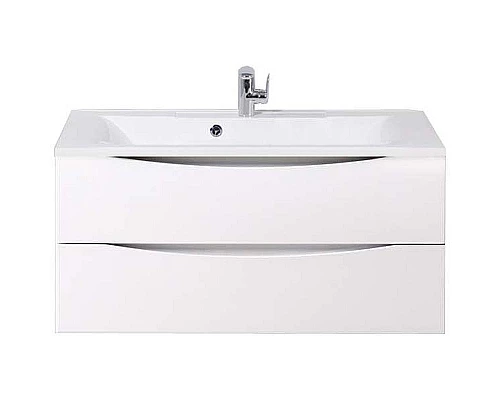 Купить Тумба под раковину BelBagno Marino 100 MARINO-1000-2C-SO-BL-P подвесная Bianco Lucido в магазине сантехники Santeh-Crystal.ru