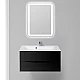 Приобрести Тумба под раковину BelBagno Marino 90 MARINO-900-2C-SO-NL-P подвесная Nero Lucido в магазине сантехники Santeh-Crystal.ru