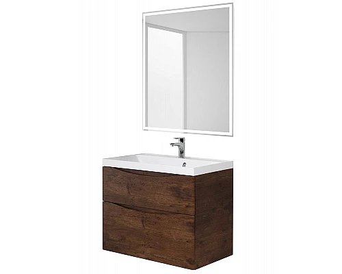 Приобрести Тумба под раковину BelBagno Marino 60 MARINO-600-2C-SO-RW-P подвесная Rovere Moro в магазине сантехники Santeh-Crystal.ru