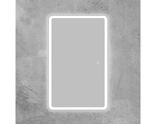 Купить Зеркальный шкаф BelBagno Marino 50 SPC-MAR-500/800-1A-LED-TCH с подсветкой Белый в магазине сантехники Santeh-Crystal.ru