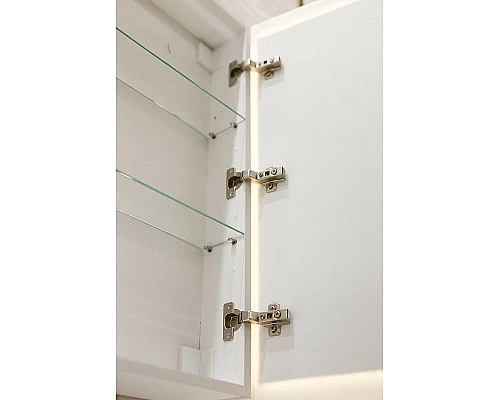 Купить Зеркальный шкаф BelBagno Marino 50 SPC-MAR-500/800-1A-LED-TCH с подсветкой Белый в магазине сантехники Santeh-Crystal.ru