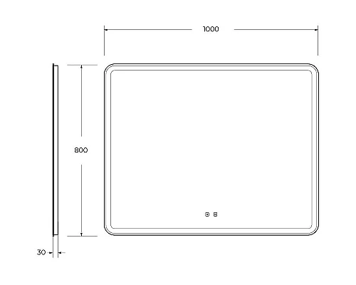 Приобрести Зеркало BelBagno Marino 100 SPC-MAR-1000-800-LED-TCH-SND с подсветкой с голосовым управлением и подогревом в магазине сантехники Santeh-Crystal.ru