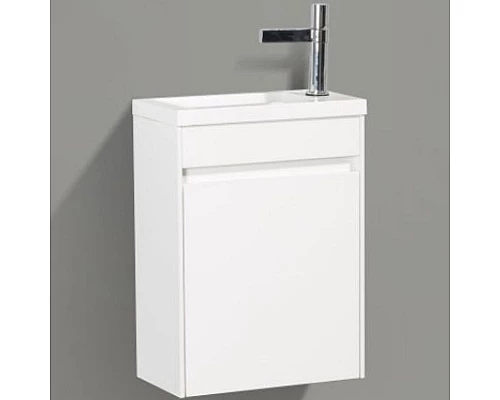 Приобрести Тумба под раковину BelBagno Pietra Mini 46 R PIETRA MINI-460-1A-SO-BL-R подвесная Bianco Lucido в магазине сантехники Santeh-Crystal.ru