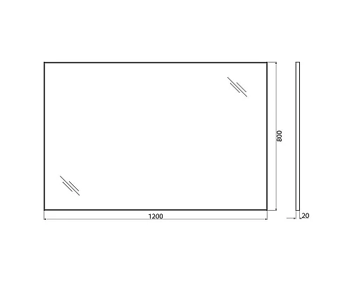 Приобрести Зеркало BelBagno SPC-AL-1200-800 Хром в магазине сантехники Santeh-Crystal.ru