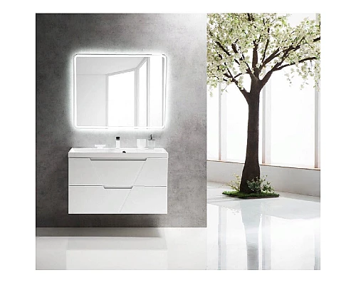 Купить Тумба под раковину BelBagno Vittoria 100 Белая/Bianco Lucido в магазине сантехники Santeh-Crystal.ru