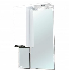 Зеркало со шкафом Bellezza Альфа 65 L 4618810002013 с подсветкой Белое
