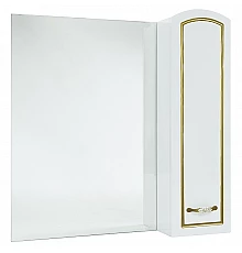 Зеркало со шкафом Bellezza Амелия 70 4610311001380 R Белое патина Золото