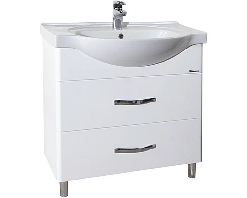 Приобрести Тумба под раковину Bellezza Анкона 80 4639613110019 Белая в магазине сантехники Santeh-Crystal.ru