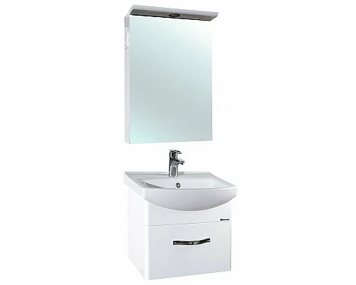 Купить Тумба под раковину Bellezza Анкона 55 4639608090012 подвесная Белая в магазине сантехники Santeh-Crystal.ru