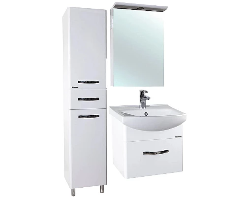 Купить Тумба под раковину Bellezza Анкона 55 4639608090012 подвесная Белая в магазине сантехники Santeh-Crystal.ru