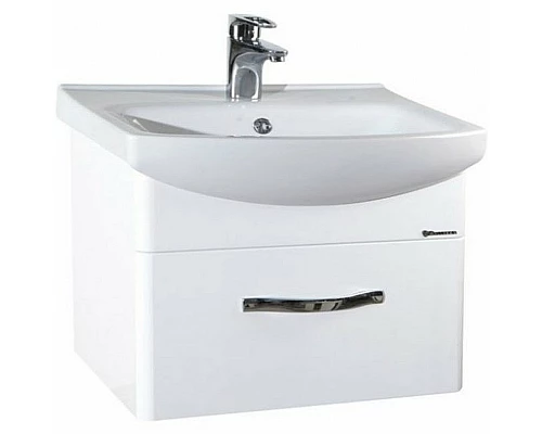 Купить Тумба под раковину Bellezza Анкона 55 4639608090012 подвесная Белая в магазине сантехники Santeh-Crystal.ru