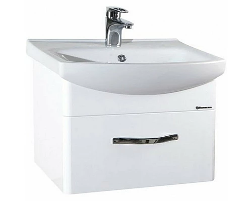 Приобрести Тумба под раковину Bellezza Анкона 60 4639609090011 подвесная Белая в магазине сантехники Santeh-Crystal.ru