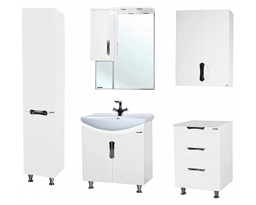 Приобрести Тумба Bellezza Лагуна 50 4632106140012 Белая в магазине сантехники Santeh-Crystal.ru