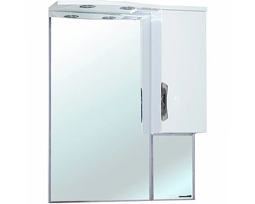 Заказать Зеркало со шкафом Bellezza Лагуна 65 4612110001011 с подсветкой R Белое в магазине сантехники Santeh-Crystal.ru