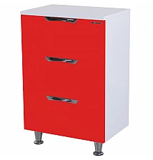 Тумба Bellezza Лагуна 60 4632109140033 Красная Белая