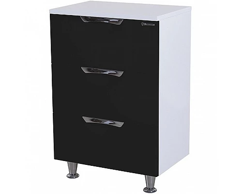 Заказать Тумба Bellezza Лагуна 60 4632109140040 Черная Белая в магазине сантехники Santeh-Crystal.ru