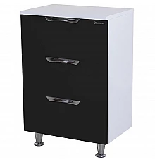 Тумба Bellezza Лагуна 50 4632106140043 Черная Белая