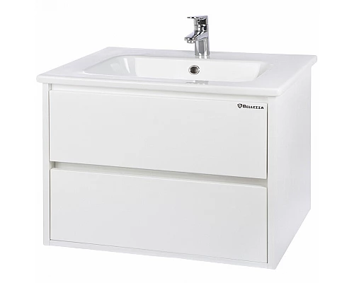 Приобрести Тумба под раковину Bellezza Лоренцо 80 4639113270015 подвесная Белая в магазине сантехники Santeh-Crystal.ru