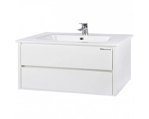Заказать Тумба под раковину Bellezza Лоренцо 100 4639117270011 подвесная Белая в магазине сантехники Santeh-Crystal.ru