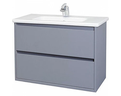 Приобрести Тумба под раковину Bellezza Лоренцо 80 4639113270367 подвесная Серебро в магазине сантехники Santeh-Crystal.ru