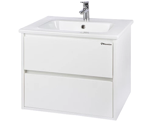 Приобрести Тумба под раковину Bellezza Лоренцо 60 4639109270012 подвесная Белая в магазине сантехники Santeh-Crystal.ru