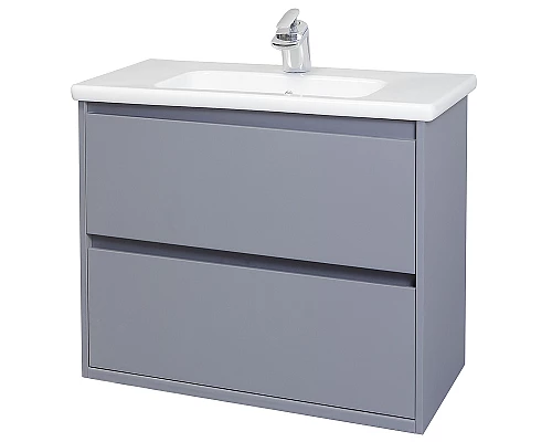 Купить Тумба под раковину Bellezza Лоренцо 60 4639109270364 подвесная Серебро в магазине сантехники Santeh-Crystal.ru