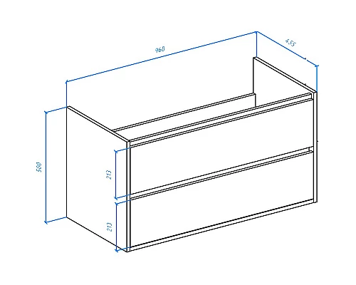 Приобрести Тумба под раковину Bellezza Лоренцо 100 4639117270479 подвесная Дуб светлый в магазине сантехники Santeh-Crystal.ru