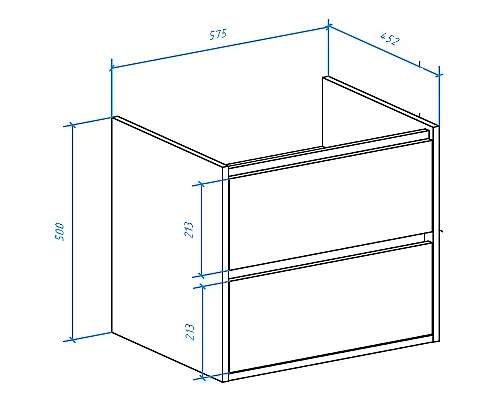 Купить Тумба под раковину Bellezza Лоренцо 60 4639109270470 подвесная Дуб светлый в магазине сантехники Santeh-Crystal.ru