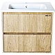 Купить Тумба под раковину Bellezza Лоренцо 60 4639109270470 подвесная Дуб светлый в магазине сантехники Santeh-Crystal.ru