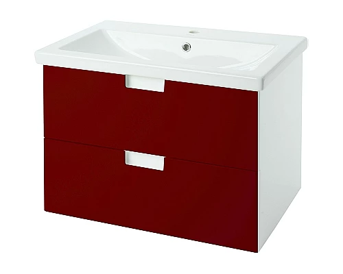 Купить Тумба под раковину Bellezza Пегас 80 4630413270033 подвесная Красная в магазине сантехники Santeh-Crystal.ru