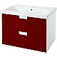 Купить Тумба под раковину Bellezza Пегас 80 4630413270033 подвесная Красная в магазине сантехники Santeh-Crystal.ru