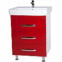 Тумба под раковину Bellezza Рокко 50 4633706660030 Красная Белая Тумба под раковину Bellezza Рокко 50 4633706660030 Красная Белая