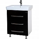 Тумба под раковину Bellezza Рокко 50 4633706660047 Черная Белая Тумба под раковину Bellezza Рокко 50 4633706660047 Черная Белая