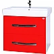Купить Тумба под раковину Bellezza Рокко 50 4633706000034 подвесная Красная Белая в магазине сантехники Santeh-Crystal.ru
