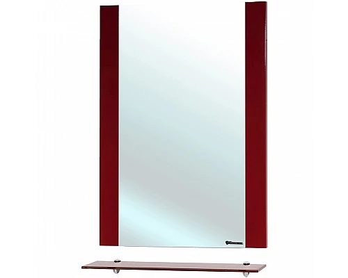 Купить Зеркало Bellezza Рокко 50 4613706030033 с полкой Красное в магазине сантехники Santeh-Crystal.ru