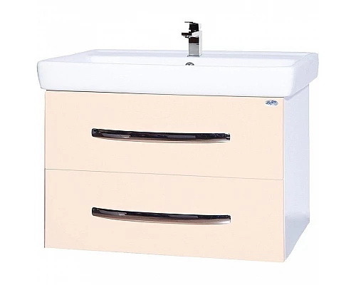 Заказать Тумба под раковину Bellezza Рокко 60 4635309670072 подвесная Бежевая Белая в магазине сантехники Santeh-Crystal.ru