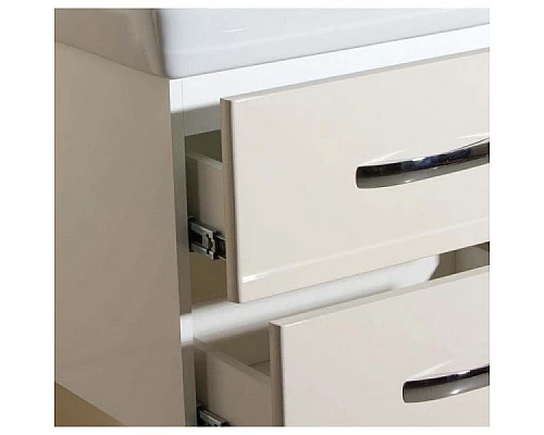 Заказать Тумба под раковину Bellezza Рокко 60 4635309670072 подвесная Бежевая Белая в магазине сантехники Santeh-Crystal.ru