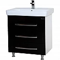 Тумба под раковину Bellezza Рокко 70 4635311660047 Черная Белая Тумба под раковину Bellezza Рокко 70 4635311660047 Черная Белая