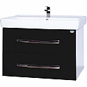 Тумба под раковину Bellezza Рокко 70 4635311670046 подвесная Черная Белая Тумба под раковину Bellezza Рокко 70 4635311670046 подвесная Черная Белая