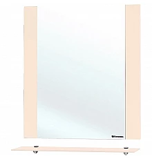 Зеркало Bellezza Рокко 70 4613711030073 с полкой Бежевое